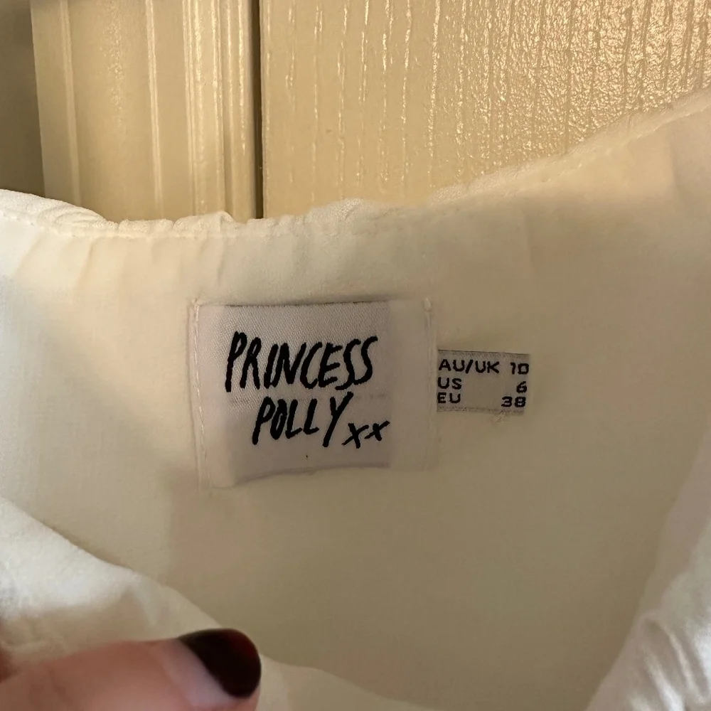 Princes Polly white cropped top - Picture 2 of 4